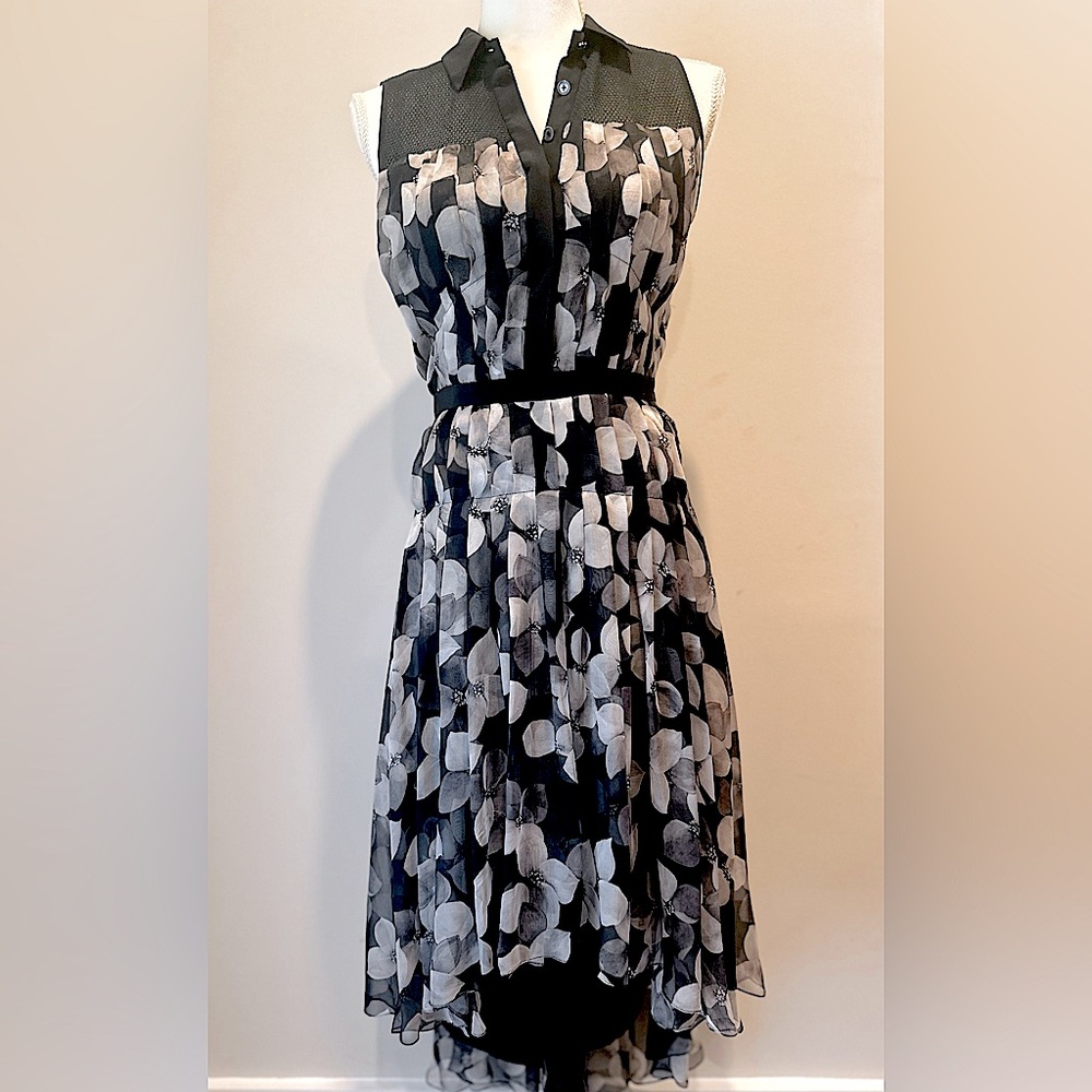 Jason Wu Petal-Print Shirtdress Size 2